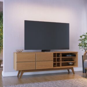 Bancada Noronha Larg. 1.80m Freijó para TV até 70" Colibri - Oferta