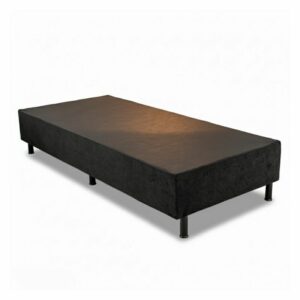 Box Solteiro Sued Preto 88x188x37 - Ortobel