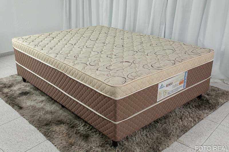 Combo - Roupeiro Casal Athenas Nature/Off 3 Portas 9 Gavetas C/ 1 Espelho e Pés 100% MDF Larg. 1.80m Bianchi + Unibox Box Casal Ortopédico D33 Rondoconfort | Suporta até 300kg - Imagem 10