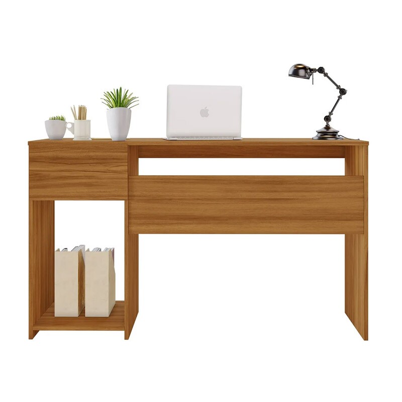 Mesa Office NT 2070 Larg. 1.08m Freijó 1 Gaveta Notável - Oferta - Imagem 6