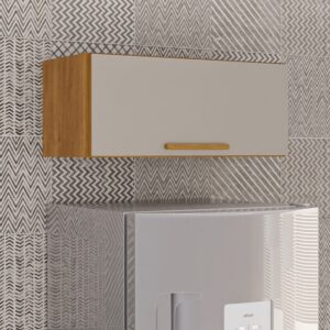 Aéreo Geladeira Cozinha New Valência Cinamomo/Off Larg. 71cm - Sallêto
