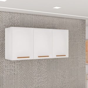 Aéreo Triplo New Valência Branco/Cinamomo Larg. 1.20m - Sallêto
