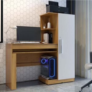 Escrivaninha Office Cinamomo/Off White Valdemóveis