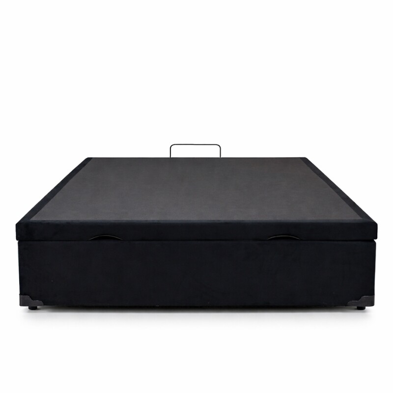 Colchão Casal Airtech 150 Ortopillow Ortopédico D45 Ortobom + Box Baú Casal Prime Confort Sued Preto Blindado Issacar - 138x188x73 | Suporta até 240kg - Imagem 9