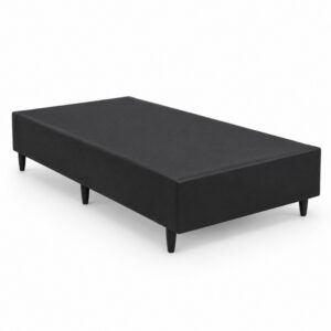 Box Solteiro Korino Preto 88x188x37 - Ortobel