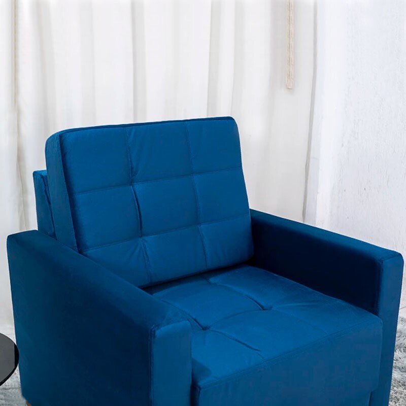 Poltrona Áustria Veludo Azul A16 - Imagem 4