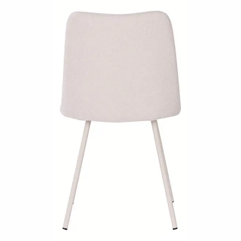 Cadeira Selene Off White Base Areia Tecido Bouclé - Rivati - Imagem 6