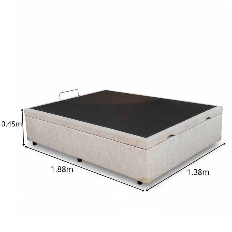 Colchão Casal Classic Supreme Ortopédico - Lestespuma + Base Box Baú Casal Prime Confort Linhão Palha Blindado Issacar 138x188x64 | Suporta até 200kg - Imagem 10