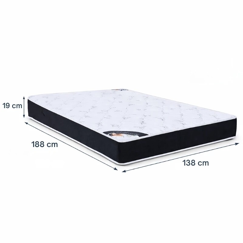 Colchão Casal Classic Supreme Ortopédico - Lestespuma + Base Box Baú Casal Prime Confort Linhão Palha Blindado Issacar 138x188x64 | Suporta até 200kg - Imagem 9