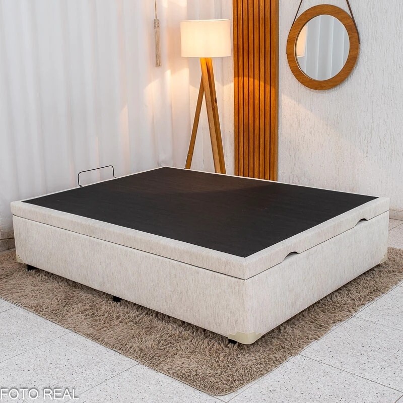 Colchão Casal Confort Premium Ortopédico D28 - Inovaflex + Base Box Baú Casal Prime Confort Linhão Palha Blindado - Issacar 138x188x63 | Suporta até 240kg - Imagem 15