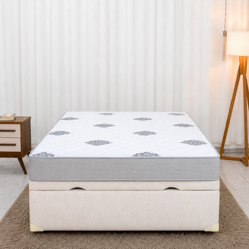 Colchão Casal Confort Premium Ortopédico D28 - Inovaflex + Base Box Baú Casal Prime Confort Linhão Palha Blindado - Issacar 138x188x63 | Suporta até 240kg - Imagem 3